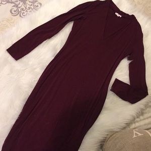 Burgundy Agaci Dress